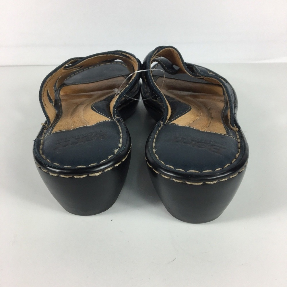 Born Slide Sandal Women Size 8 Blue Leather Shoes - Picture 6 of 8